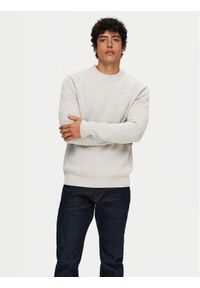 Selected Homme Sweter Dane 16092599 Szary Regular Fit. Kolor: szary. Materiał: bawełna #1