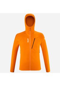 Millet - Bluza męska polarowa MILLET M Lokka Hoodie III pomarańczowy. Kolor: pomarańczowy. Materiał: polar