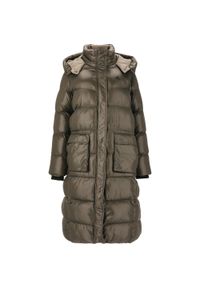 Damska długa kurtka Whistler Lakewood. Kolor: czarny, wielokolorowy, zielony. Długość: długie. Sport: turystyka piesza #1