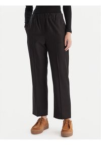 Weekend Max Mara Spodnie materiałowe Hataley 2525136022 Czarny Regular Fit. Kolor: czarny. Materiał: wełna