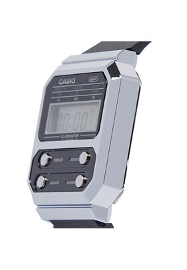 Casio Zegarek A100WEF-1AEF Czarny. Kolor: czarny