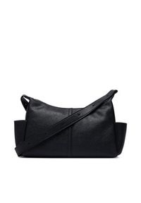 Calvin Klein Torebka Pockets Monologo Crossbody LV04F3687G Czarny. Kolor: czarny. Materiał: skórzane #5