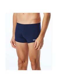 Spodenki pływackie męskie TYR Square Leg Swimsuit - Solid. Kolor: niebieski #1