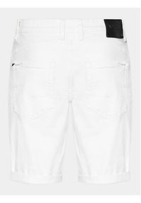 INDICODE Szorty jeansowe Kaden Holes 70-104 Biały Regular Fit. Kolor: biały. Materiał: bawełna