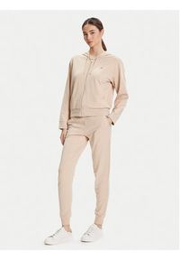 EA7 Emporio Armani Spodnie dresowe 7W000461 AF13135 U1046 Beżowy Regular Fit. Kolor: beżowy. Materiał: bawełna #4