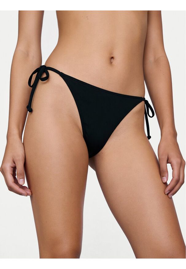 Roxy Dół od bikini Solid Essentials ERJX405209 Czarny. Kolor: czarny. Materiał: syntetyk