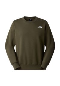 Bluza męska The North Face Simple Dome Crew 0A89FB21L1 - zielona. Okazja: na co dzień. Typ kołnierza: bez kaptura. Kolor: zielony. Materiał: materiał, poliester, bawełna. Styl: casual, klasyczny #1