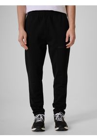 4f - 4F Spodnie dresowe męskie - czarne M. Kolor: czarny. Materiał: dresówka #2