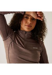 Regatta - Yonder II Damski polar turystyczny z zamkiem błyskawicznym do połowy. Kolor: brązowy. Materiał: polar. Sport: turystyka piesza #1