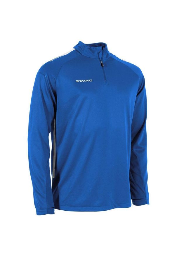 STANNO - Bluza dziecięca 1/4 z zamkiem błyskawicznym Stanno First. Kolor: wielokolorowy, niebieski, biały. Materiał: poliester