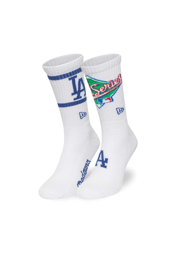 New Era - Skarpetki Dodgers Crew. Kolor: biały
