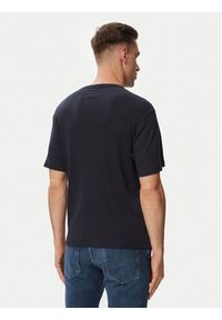 BOSS T-Shirt Rn 2P Rib 50563886 Niebieski Slim Fit. Kolor: niebieski. Materiał: bawełna #4