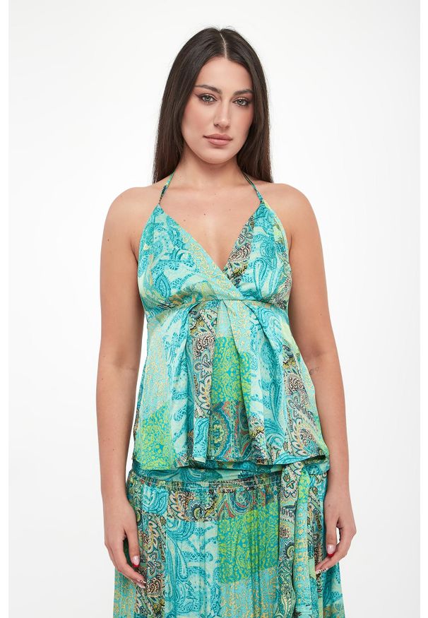 Liu Jo - Top damski ze wzorem paisley LIU JO. Wzór: paisley