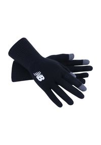 Rękawiczki New Balance LAH13006BK – czarne. Kolor: czarny. Materiał: włókno, akryl #1
