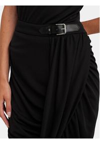 Lauren Ralph Lauren Spódnica midi 200925754001 Czarny Regular Fit. Kolor: czarny. Materiał: syntetyk