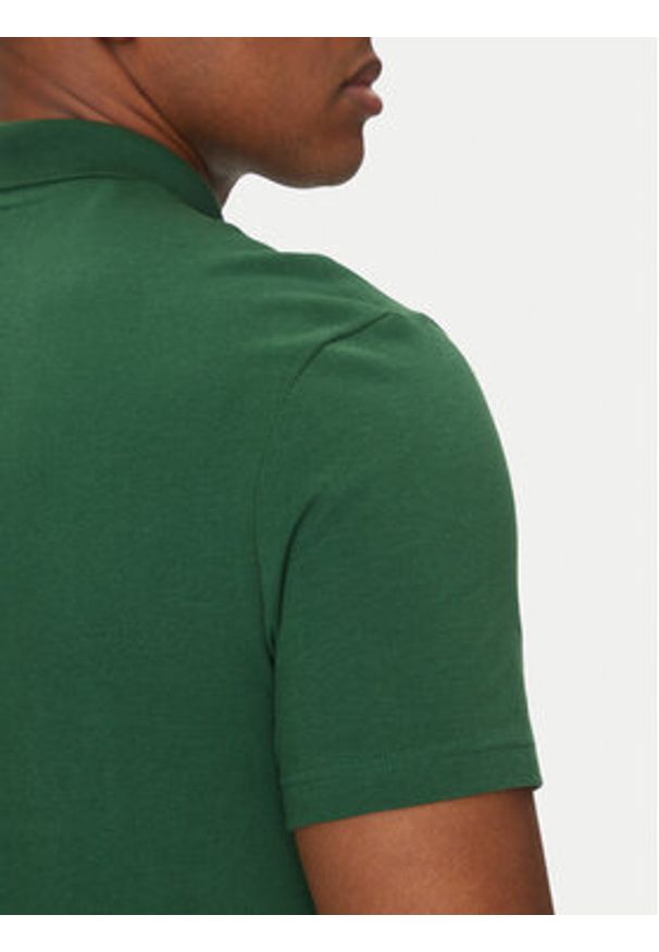 Lacoste Polo DH5522 Zielony Regular Fit. Typ kołnierza: polo. Kolor: zielony. Materiał: bawełna