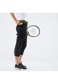 ARTENGO - Krótkie legginsy do tenisa damskie Artengo Dry Hip Ball. Kolor: czarny. Materiał: poliamid, elastan, materiał, poliester. Długość: krótkie. Sport: tenis
