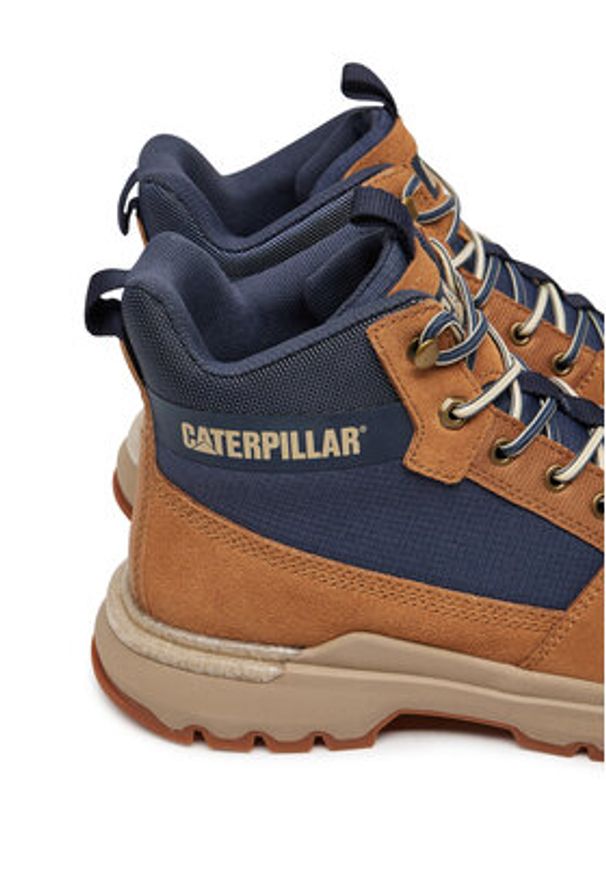 CAT Footwear Trapery Colorado Sneaker P726087 Brązowy. Kolor: brązowy. Materiał: skóra
