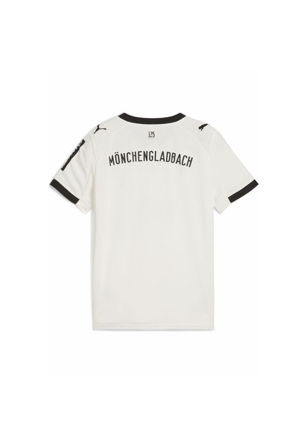 Puma - Młodzieżowa koszulka domowa Borussia Mönchengladbach 25/26 PUMA Warm White Black. Kolor: biały, wielokolorowy, czarny. Sezon: lato