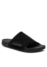 Quiksilver Klapki Rivi AQYL101378 Czarny. Kolor: czarny. Materiał: zamsz, skóra #5