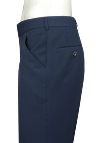 Męski, Taliowany Garnitur (Wesele, Studniówka) - Casino - Granat. Materiał: poliester, wiskoza #6