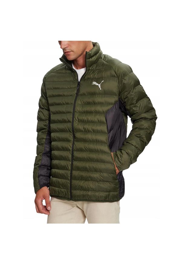 Męska kurtka pikowana Puma Packlite Primaloft zielona. Kolor: zielony. Technologia: Primaloft