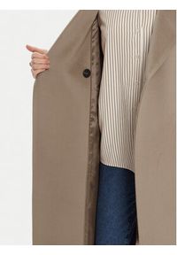 Weekend Max Mara Płaszcz wełniany Resina 2525016031 Brązowy Regular Fit. Kolor: brązowy. Materiał: wełna #6