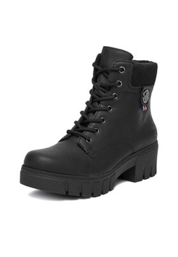 Rieker Trzewiki CEO-74532-00 Czarny. Kolor: czarny. Materiał: materiał, syntetyk