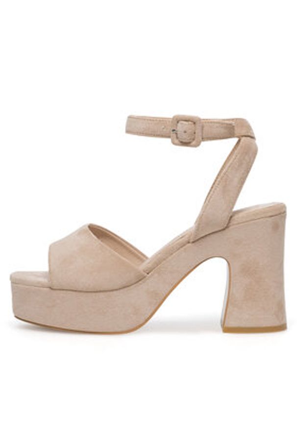 DeeZee Sandały HY1808-01 Beżowy. Kolor: beżowy. Materiał: materiał