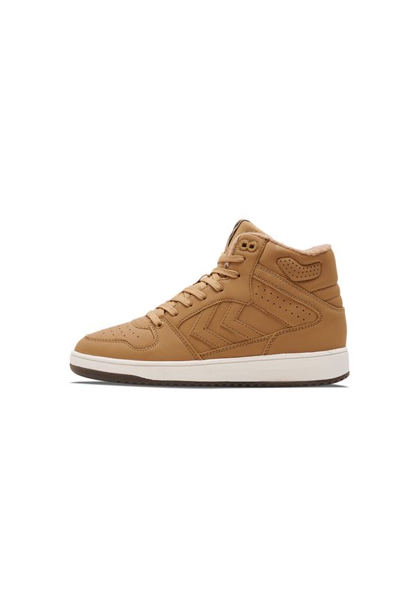 Trenerzy Hummel St. Power Play Mid. Kolor: brązowy. Materiał: zamsz