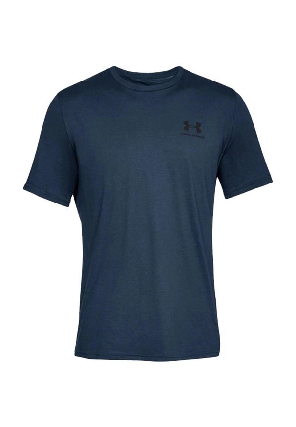Koszulka męska Under Armour Sportstyle Left Chest. Kolor: niebieski. Sport: piłka nożna, fitness
