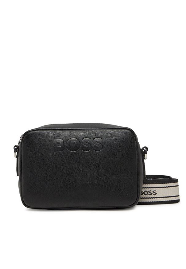 BOSS Torebka Addison 50523408 Czarny. Kolor: czarny. Materiał: skórzane