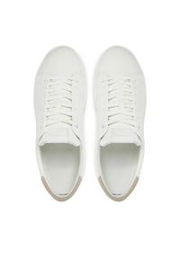 Calvin Klein Sneakersy Low Top Lace Up Nu HM0HM01758 Biały. Kolor: biały. Materiał: skóra