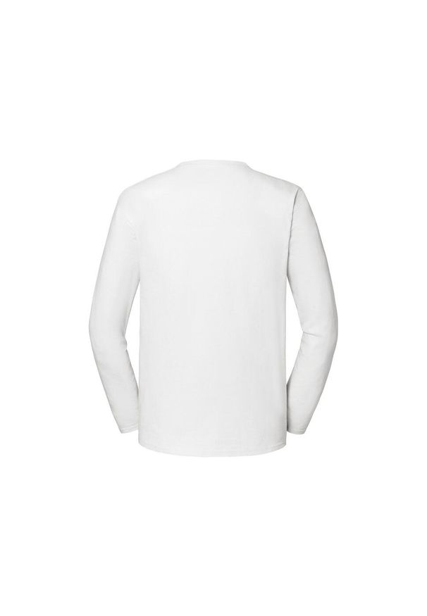 FRUIT OF THE LOOM - Koszulka Z Długim Rękawem Unisex Adult Iconic 190. Kolor: biały. Długość rękawa: długi rękaw. Długość: długie