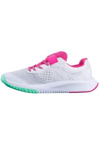 Buty tenisowe dziewczęce Babolat Pulsion All Court Kid white/red rose 33. Kolor: wielokolorowy, różowy, zielony, biały. Sport: tenis