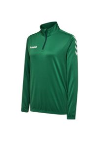 Bluza damska Hummel hmlCORE Poly Half Zip. Kolor: zielony, biały, wielokolorowy. Sport: piłka nożna