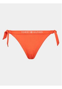 TOMMY HILFIGER - Tommy Hilfiger Dół od bikini UW0UW04583 Pomarańczowy. Kolor: pomarańczowy. Materiał: syntetyk #4