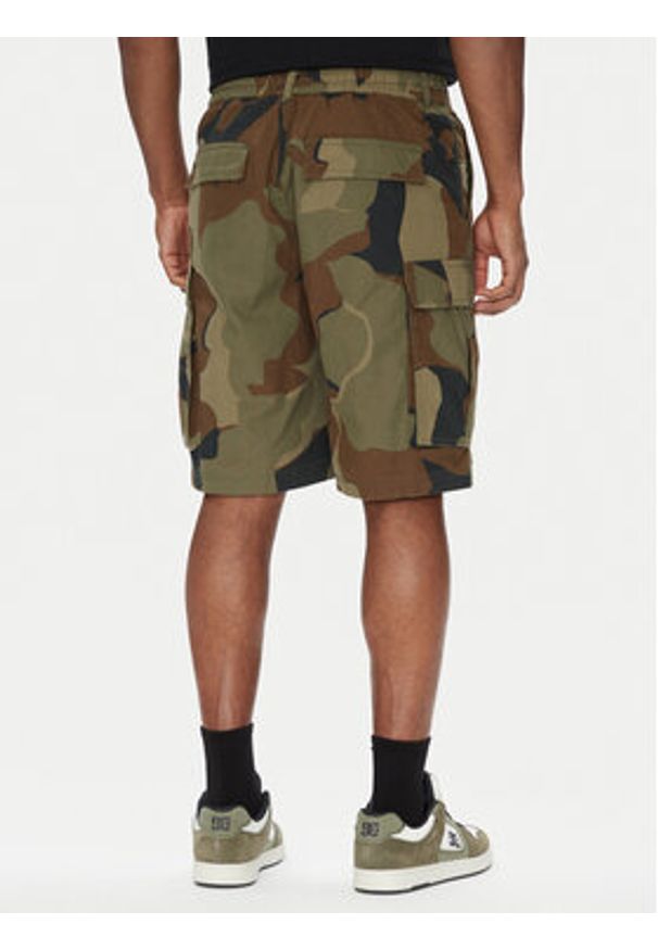 DC Shoes Szorty materiałowe Tundra ADYWS03086 Zielony Regular Fit. Kolor: zielony. Materiał: bawełna