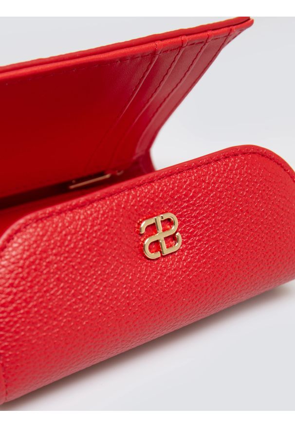 Big-Star - Portfel damski ze skóry ekologicznej czerwony Caterin 603. Kolor: czerwony. Materiał: skóra ekologiczna