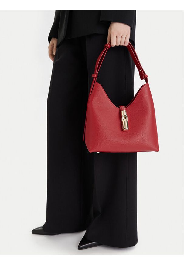 Furla Torebka Goccia S WB01979 BX3353 KH 4484S Czerwony. Kolor: czerwony. Materiał: skórzane