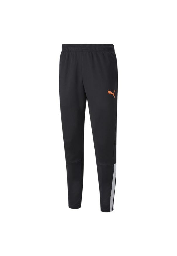 Spodnie sportowe męskie Puma teamLIGA Training Pants. Kolor: czarny, pomarańczowy, wielokolorowy. Sport: piłka nożna