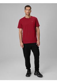 4f - 4F Spodnie dresowe cargo męskie - czarne XL. Kolor: czarny. Materiał: dresówka #1