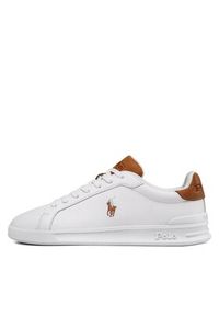 Polo Ralph Lauren Sneakersy Hrt Ct II 09877598001 Biały. Kolor: biały. Materiał: skóra #5