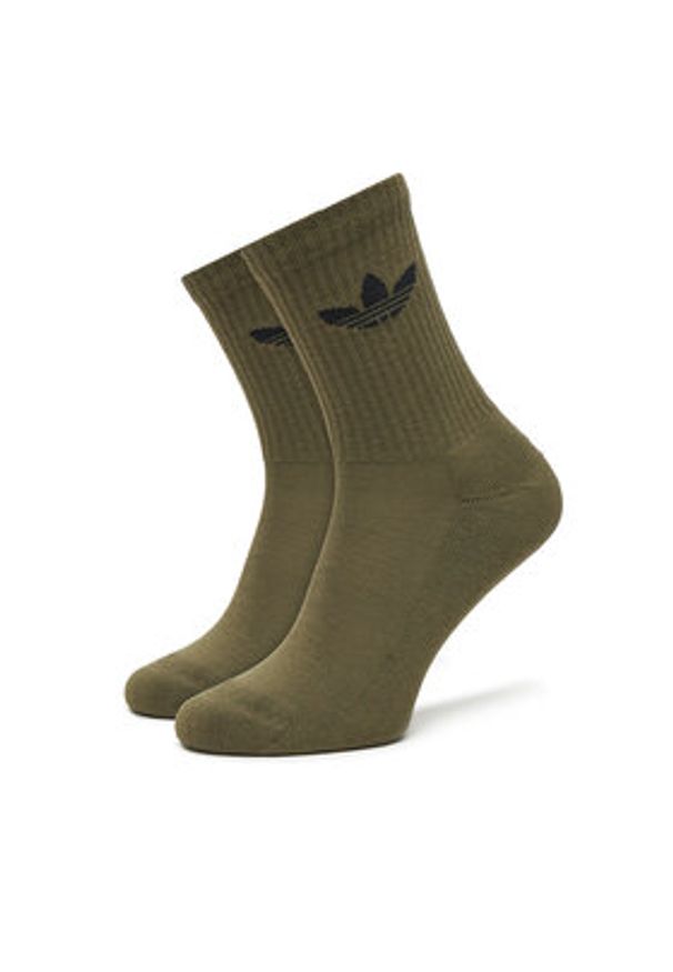 Adidas - adidas Skarpety długie Trefoil Cushion JY2680 Kolorowy. Materiał: bawełna. Wzór: kolorowy