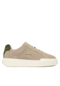 Calvin Klein Sneakersy Chunky Cupsole Laceup Su YM0YM01453 Szary. Kolor: szary. Materiał: zamsz, skóra #1