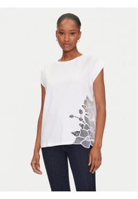 Marciano Guess T-Shirt 5GGI02 6298A Biały Regular Fit. Kolor: biały. Materiał: bawełna