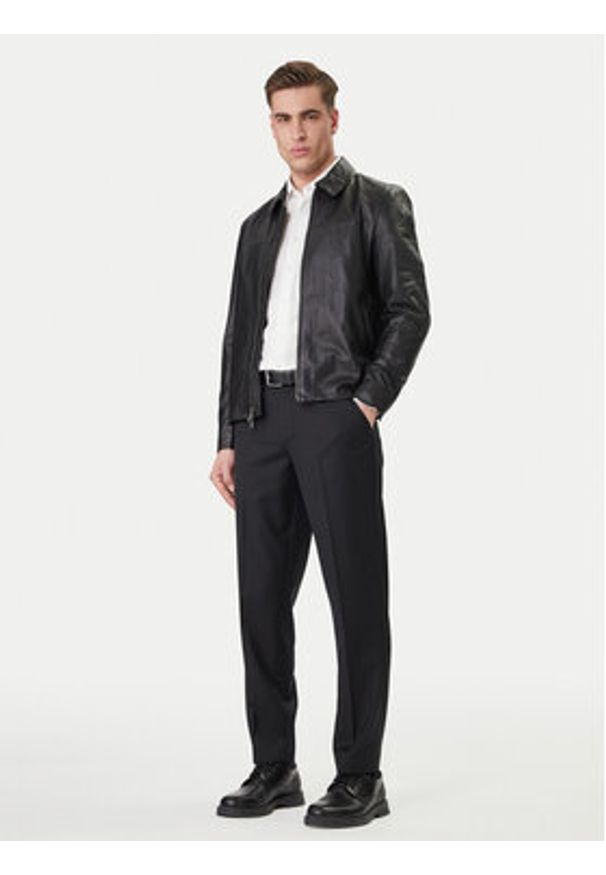 Calvin Klein Spodnie materiałowe LV04LF623G Czarny Tapered Fit. Kolor: czarny. Materiał: syntetyk