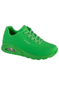 skechers - Buty do chodzenia damskie Skechers Unostand ON Air. Zapięcie: sznurówki. Kolor: zielony. Materiał: syntetyk, materiał. Szerokość cholewki: normalna. Model: Skechers Sport. Sport: turystyka piesza