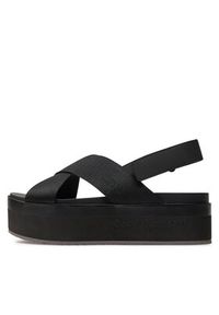 Calvin Klein Jeans Sandały Flatform Sandal Sling In Mr YW0YW01362 Czarny. Kolor: czarny #4