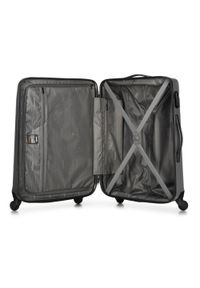 Wittchen - Zestaw walizek z ABS-u żłobionych szary. Kolor: szary. Materiał: guma. Styl: klasyczny #9